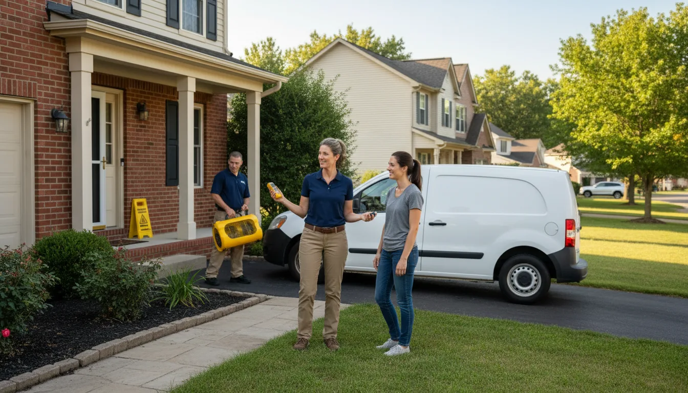 Residential water damage restoration in Brockway, PA